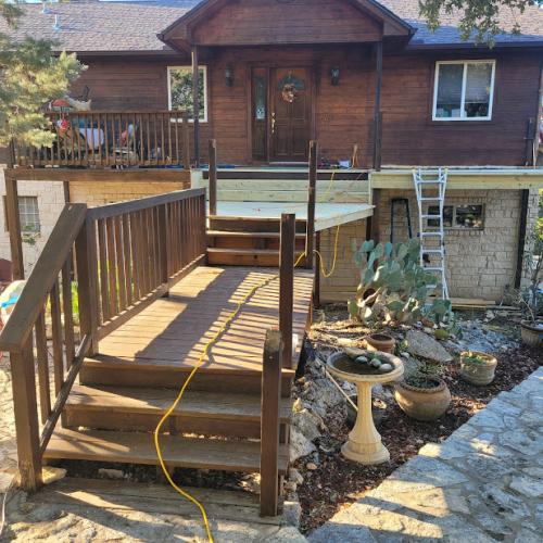 Austin Home Walkway and Porch (Before)