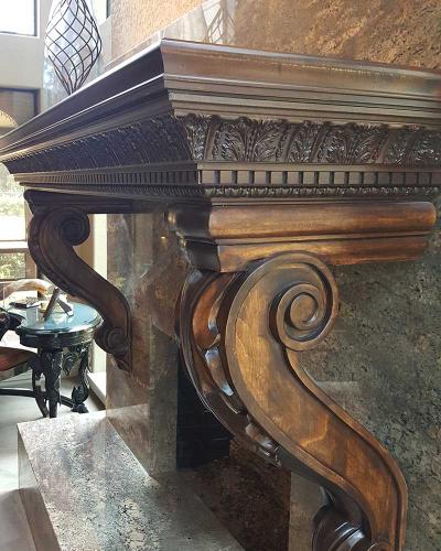 Woodlands Home Fireplace Mantel